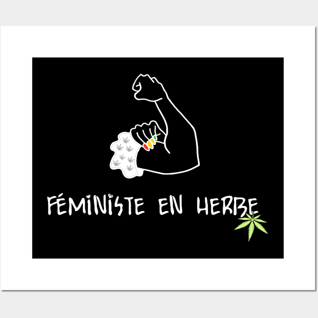 féministe en herbe weed Wall Art by JulieVie Design